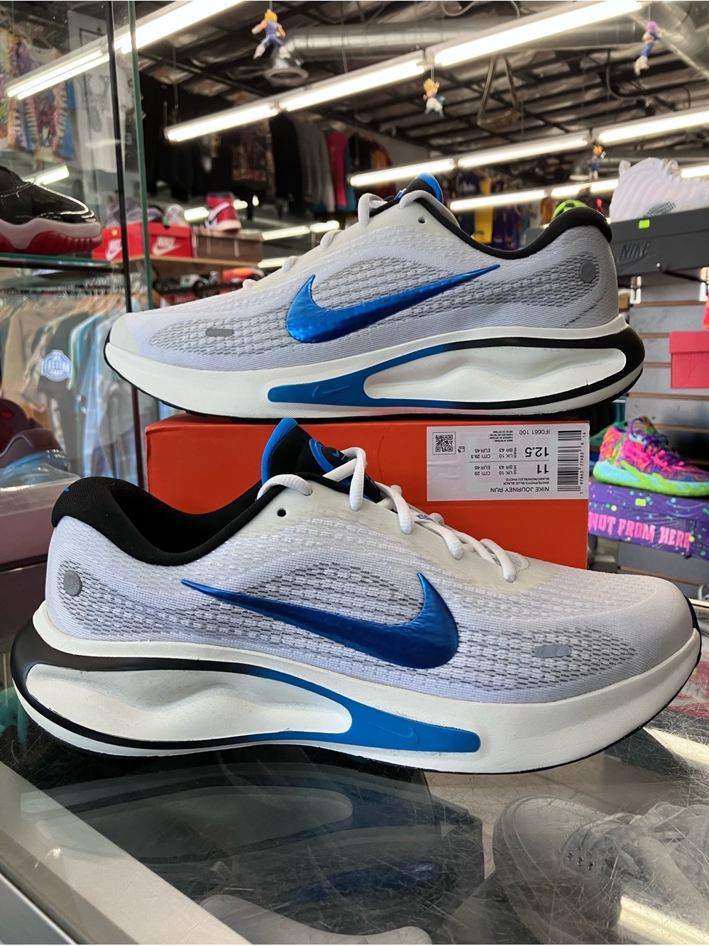 Nike Journey Run White Photo Blue Size 11